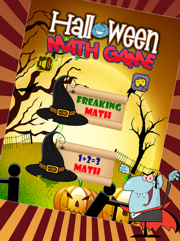 Freaking Halloween Game -  Ace Basic Math Problems
