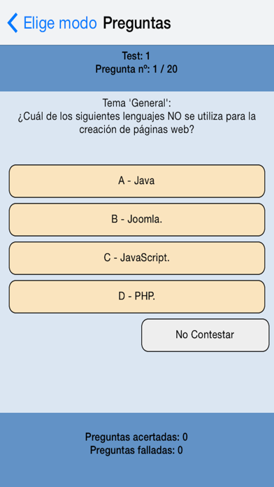 Informática Test screenshot 2