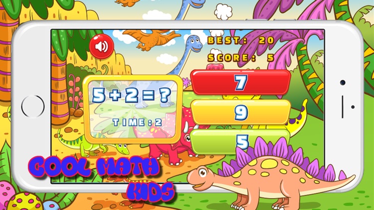 Dinosaur Kid Game - 1st Grade Math Number Counting