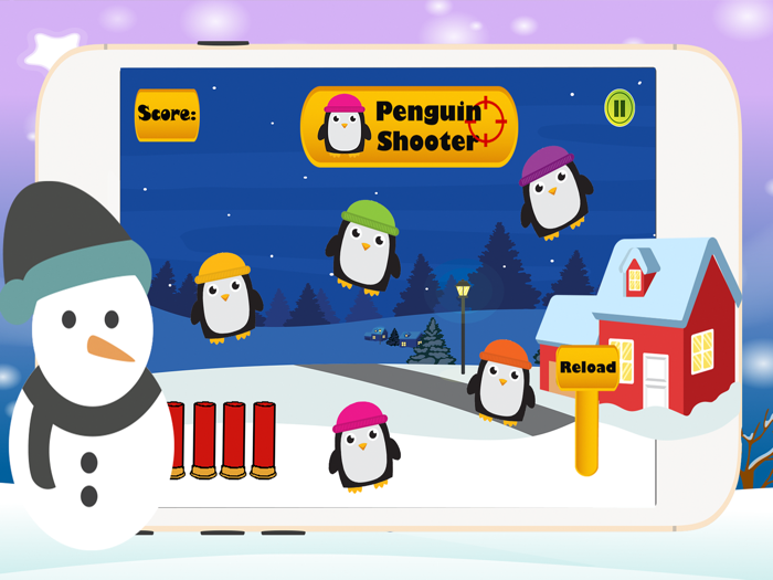 Little Penguin Go Shooter Games Free Fun For Kids