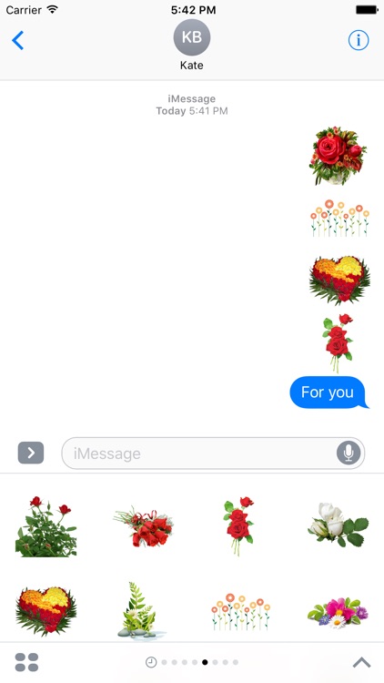Flowers Stickers Pack FOr iMessage