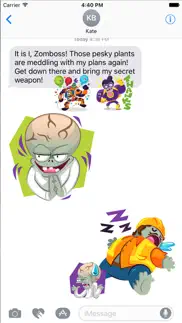 plants vs zombies™ stickers iphone screenshot 1