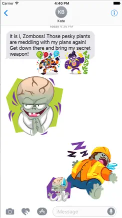 Plants vs Zombies™ Stickers iPhone image 1