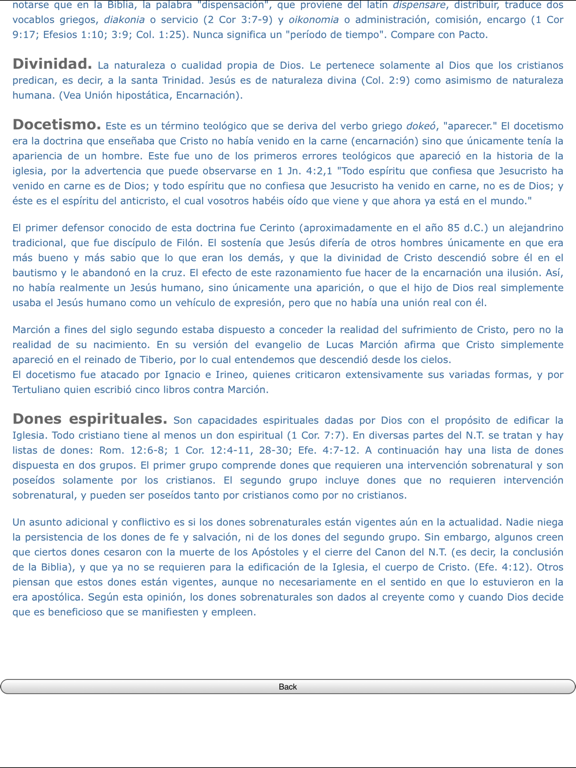 Screenshot #6 pour Diccionario Teológico