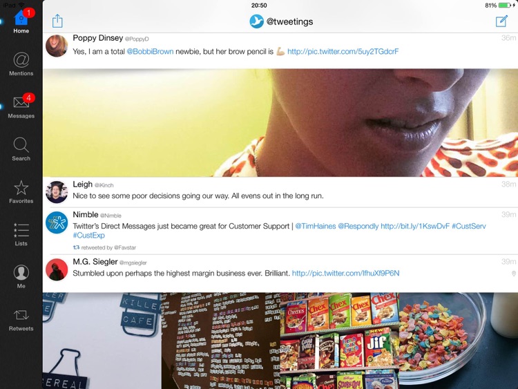 Tweetings for Twitter (iPad edition)