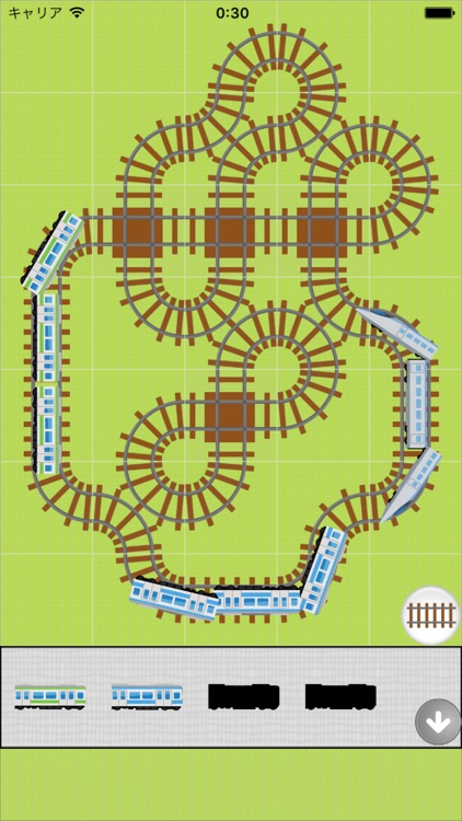 レールをつなげて電車あそび！