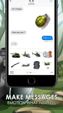 Game screenshot Military Emoji Stickers Keyboard Themes ChatStick apk