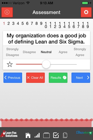 Healthcare Lean Organizational Assessment screenshot 4