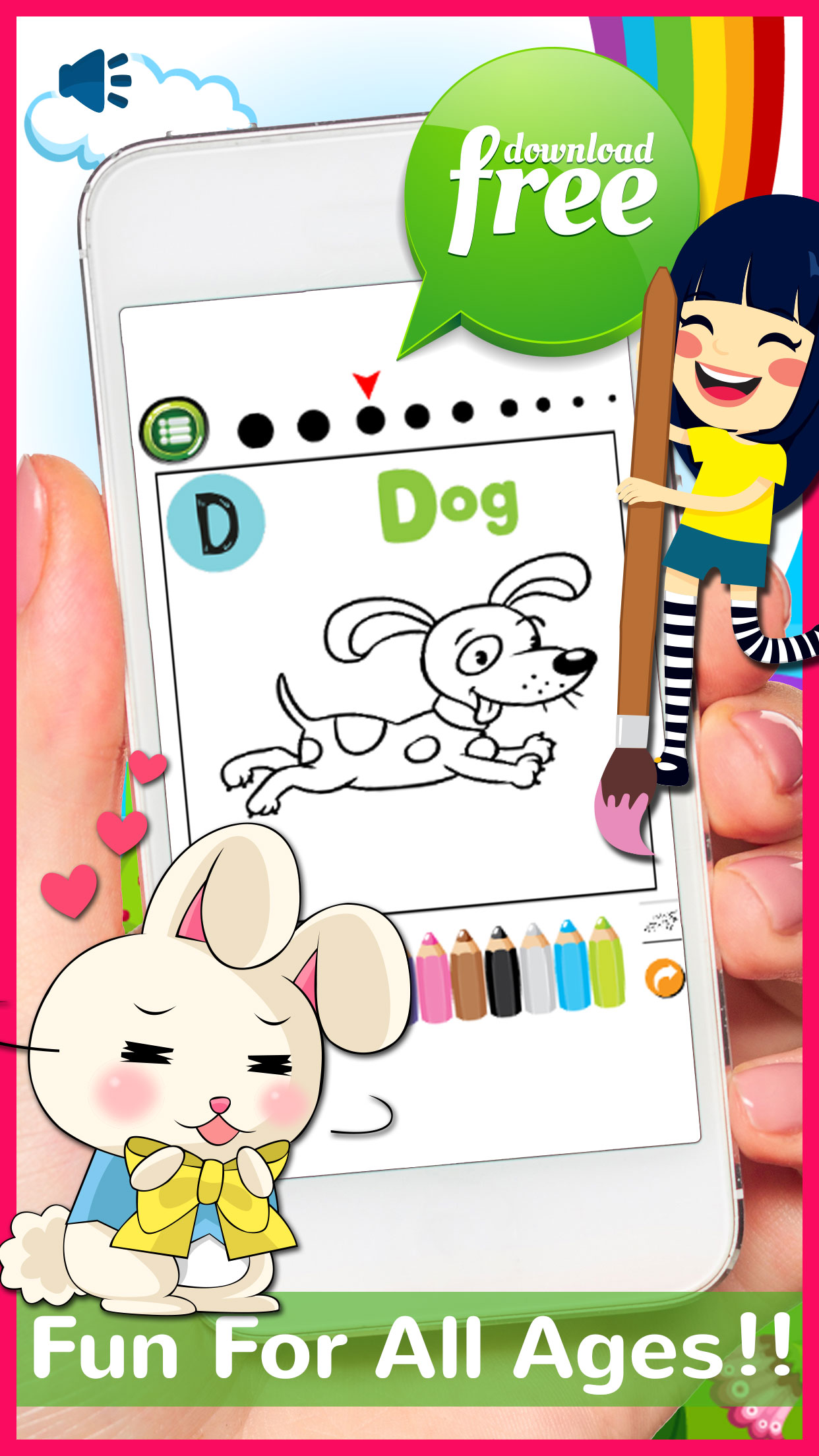Animals ABC Coloring Book Free For Toddlers & Kids