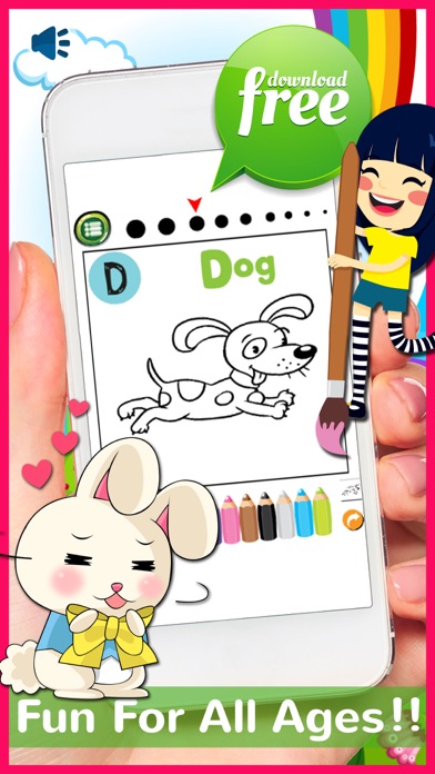 Animals ABC Coloring Book Free For Toddlers & Kidsのおすすめ画像3
