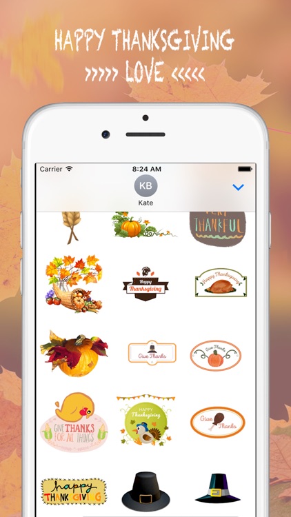 Thanksgiving for iMessage - Fv Sticker screenshot-3