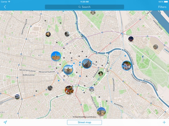 Vienna Travel Guide & Offline City Map iPad screenshot 1 - Travel app