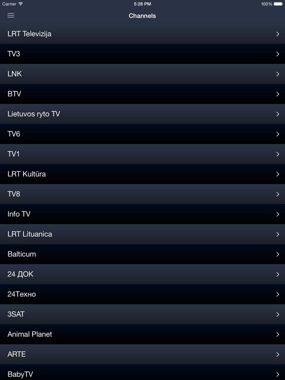 Screenshot #4 pour Lietuva Televizija (iPad versija)