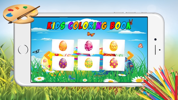 Easter Egg Coloring Pages For Kids Paint Training