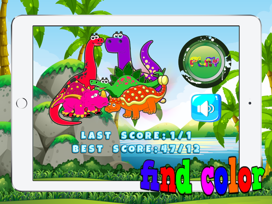 Screenshot #6 pour Dino Color Blind Test or Matching For Little Kids