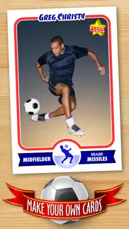 soccer card maker - make your own custom soccer cards with starr cards iphone screenshot 1