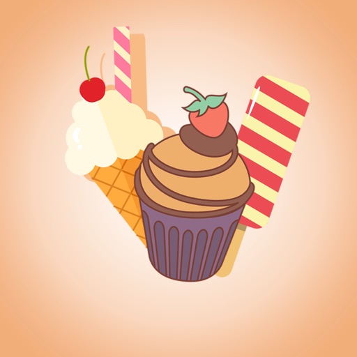 Delicious cakes & ice cream icon