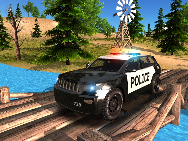 Police Car driving Offroad 4x4 screenshot 9