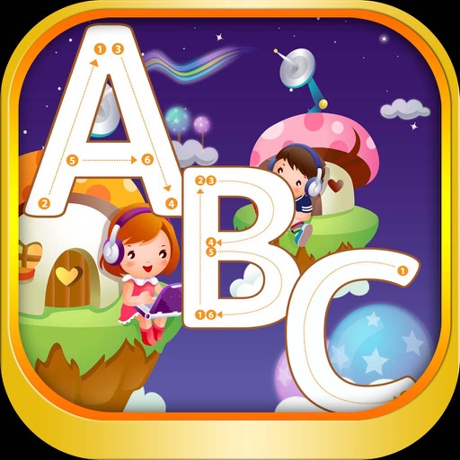 ABC Alphabet Tracing coloring for boy and girl Icon