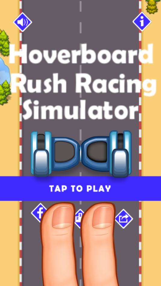 #1. Hoverboard Rush Racing Simulator -Hover Board Game (iOS) 来自: Top Crazy Games LLC
