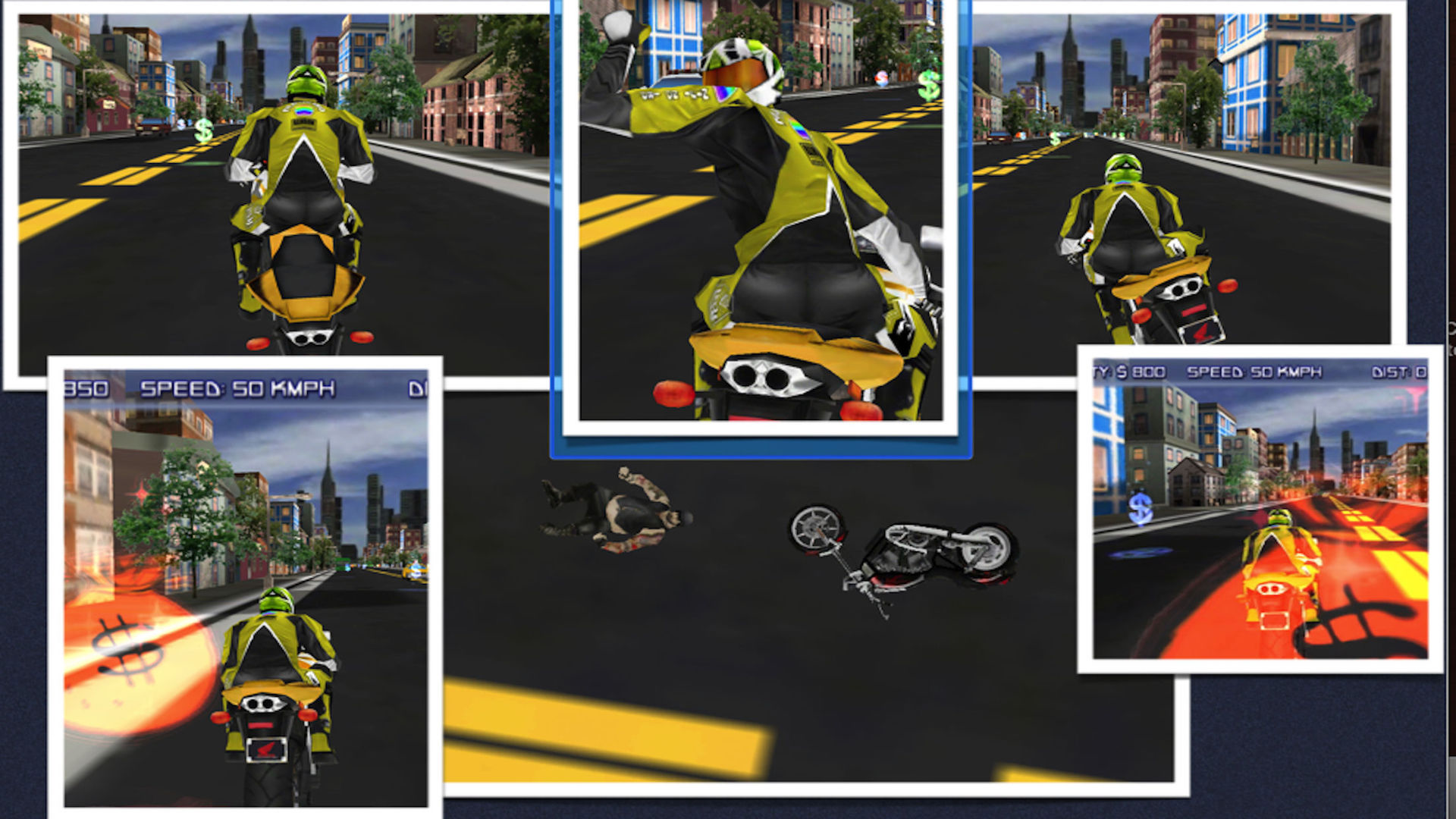 Extreme Biking 3D Motor Biker Speed Lane Road Race screenshot 2