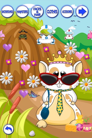 Hamster Dress Up Virtual Fashion Makeover Zoo Pets screenshot 3