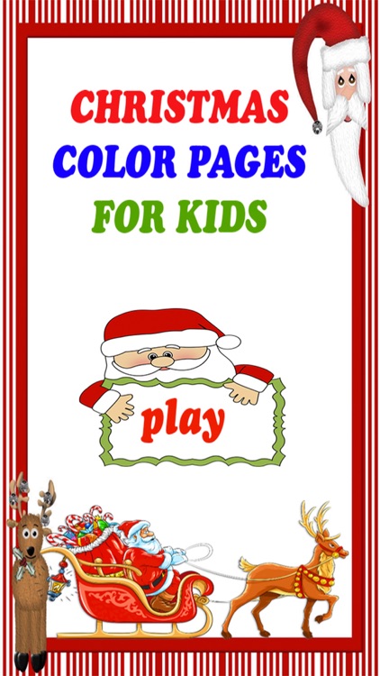 Christmas Color Pages Kids Game screenshot-3
