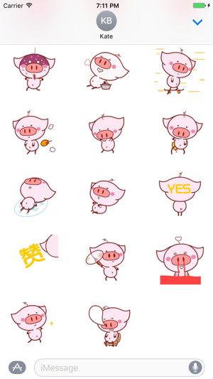 Cute pink piggy Gif - Fx Sticker(圖2)-速報App
