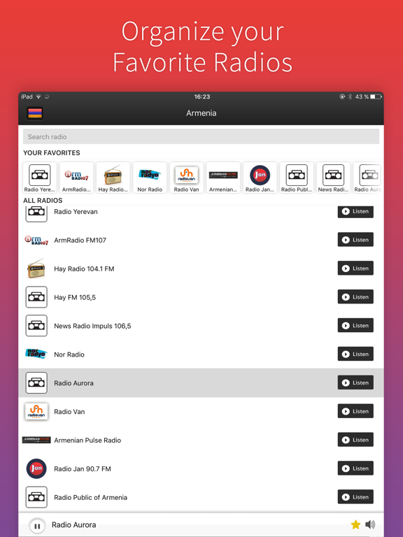 Screenshot #5 pour Radio Armenia - Radios ARM FREE