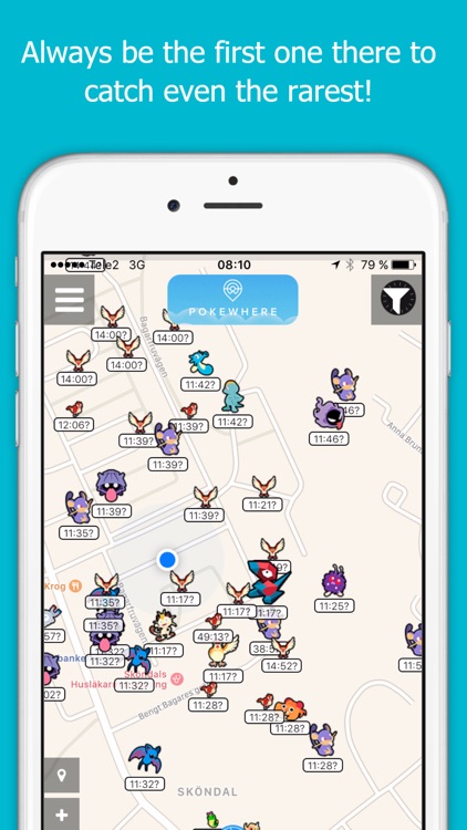 PokeWhere - Live Radar Map for Pokemon GO