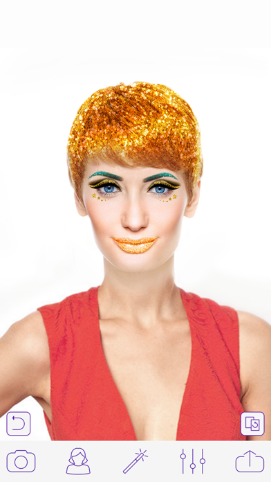 Screenshot #3 pour Glitter Makeup Camera Pro - Glamour Makeup Effect
