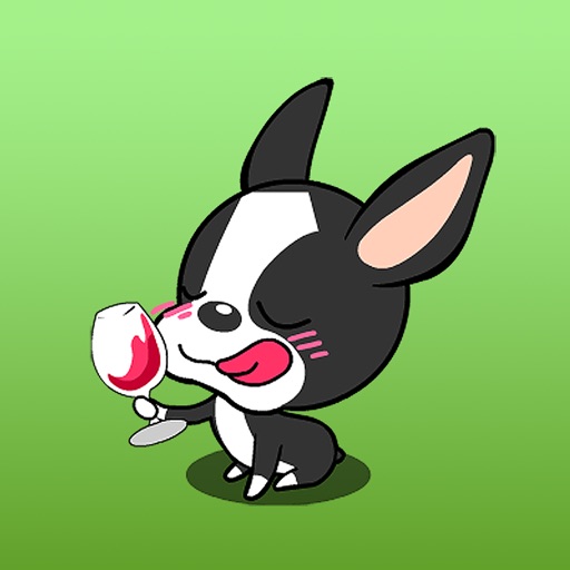 The Boston Terrier Puppy iMessage Sticker icon