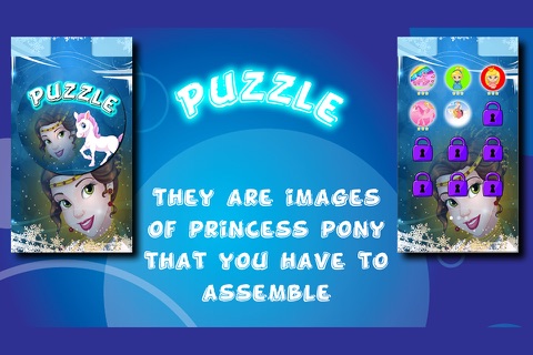 My Princess Ponys Puzzles Slide screenshot 2