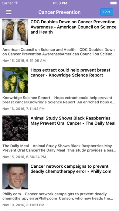 Screenshot #2 pour Cancer Research News & Prevention Info Free