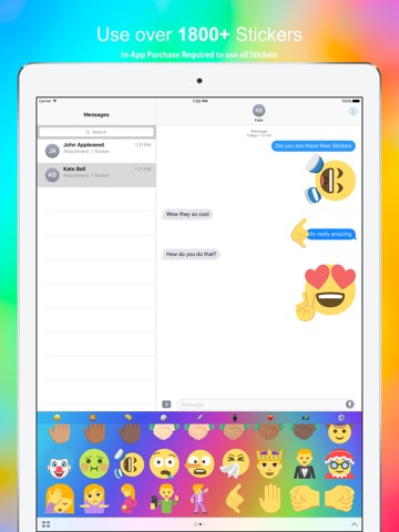 New Emoji Stickers Pro for iMessageのおすすめ画像1