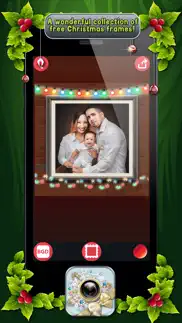 christmas photo frames edit.or with xmas sticker.s iphone screenshot 1