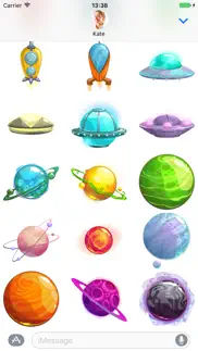 alien planets - stickers for imessage iphone screenshot 3