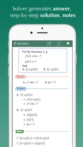 FX Algebra Solver screenshot #3 for iPhone