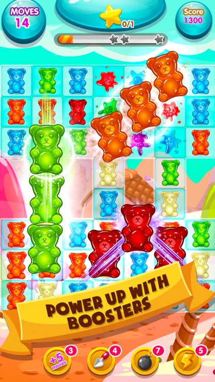 Toy Jelly Bear POP - Funny Blast Match 3 Free Game