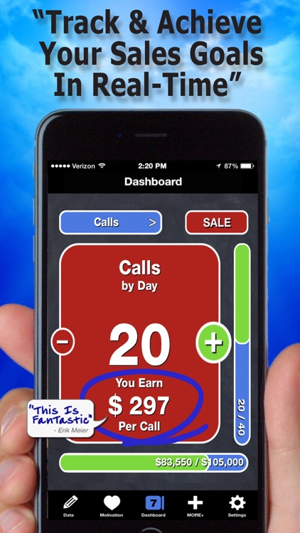 Easy Sales Goal Tracking—Fast Accurate Tracker