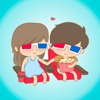 Lovely Couple ● Heart and Soul Stickers