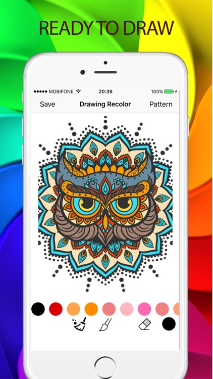 Drawing Pad - a relaxing coloring book for a dults