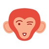 Red Monkey Stickers
