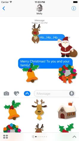 Game screenshot Merry Christmas – Santa Stickers for iMessage mod apk