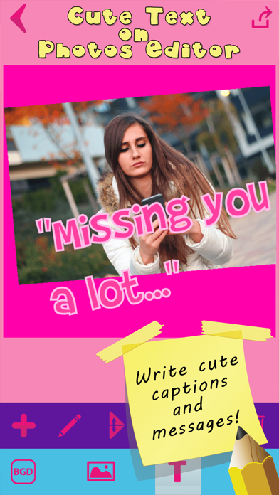 How to cancel & delete Cute Text on Photo.s Editor & Draw over Pictures from iphone & ipad 1