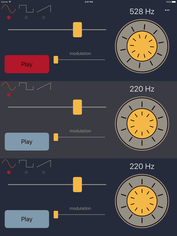 Frequency Sound Generator iPad screenshot 2 - Utilities app
