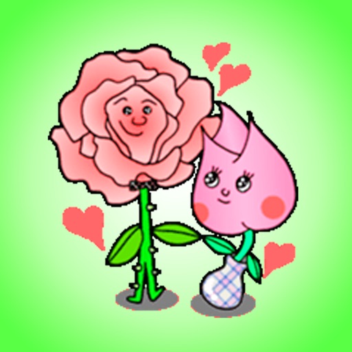 Funny Flowers Stickers! icon