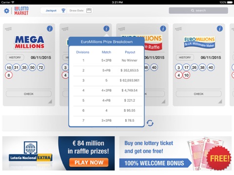 Lotto Market - Global Lotteries screenshot 3