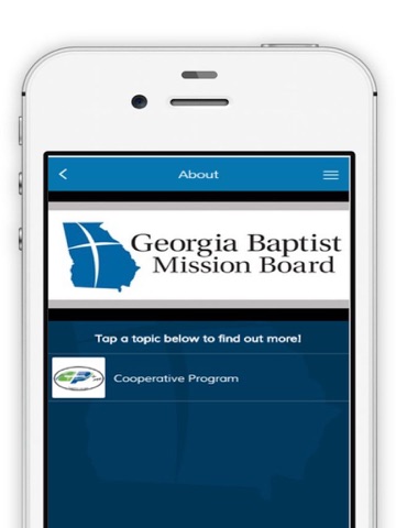 Georgia Baptist Mission Board screenshot 2