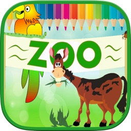 Animals Zoo Kids Coloring Book